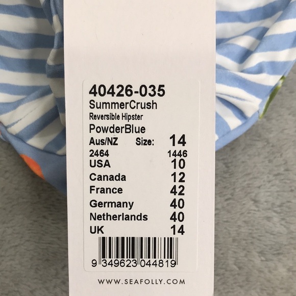 Seafolly Summer Crush Bikini Top and Bottom New - Picture 4 of 12